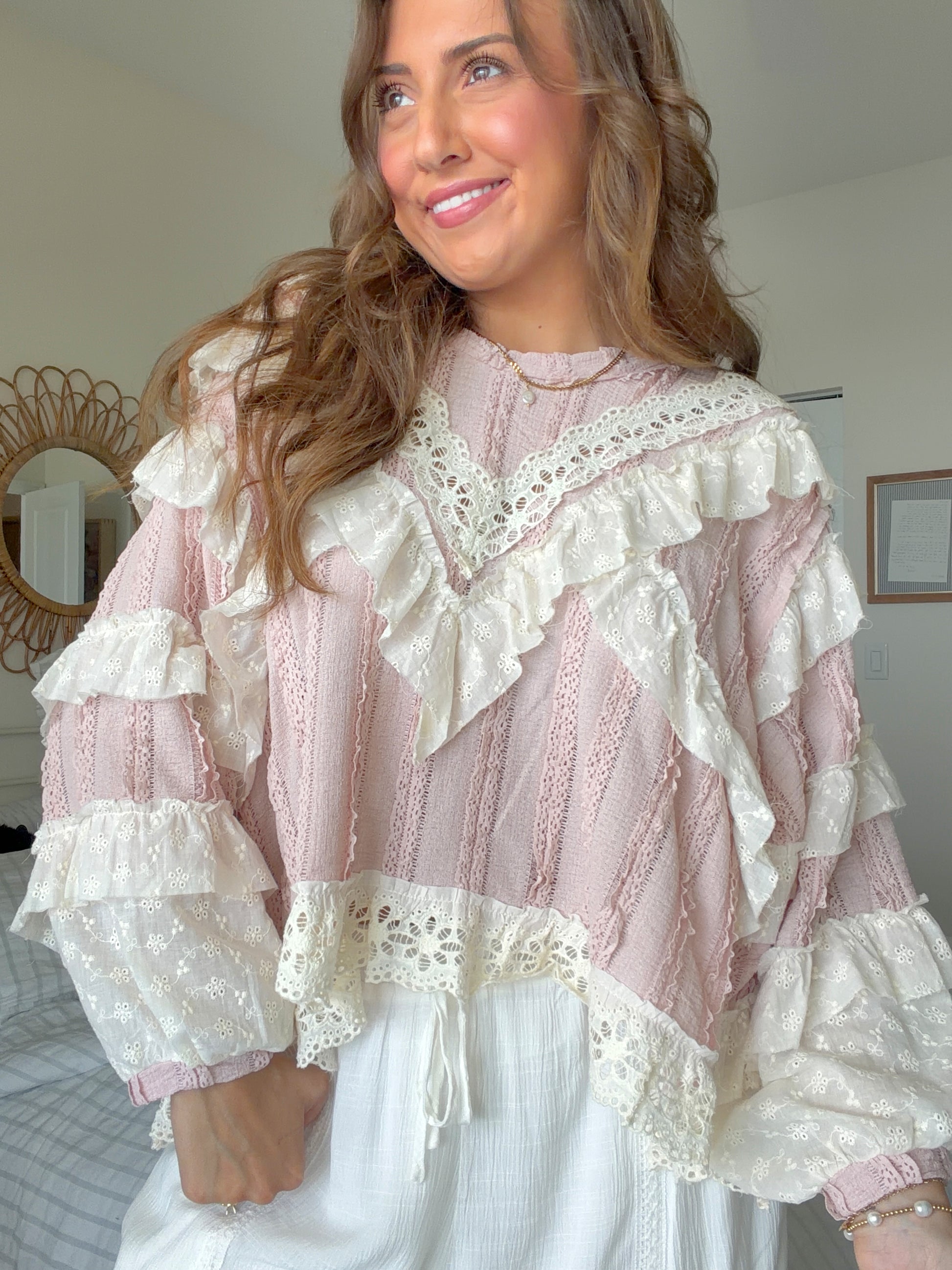 The Garden Party Blouse - Pink