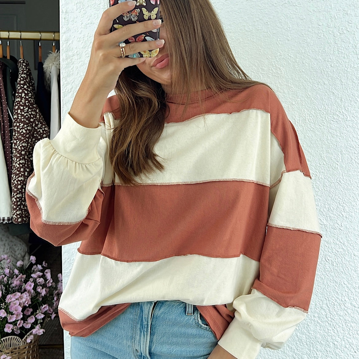 Millie Oversized Stripe Crew