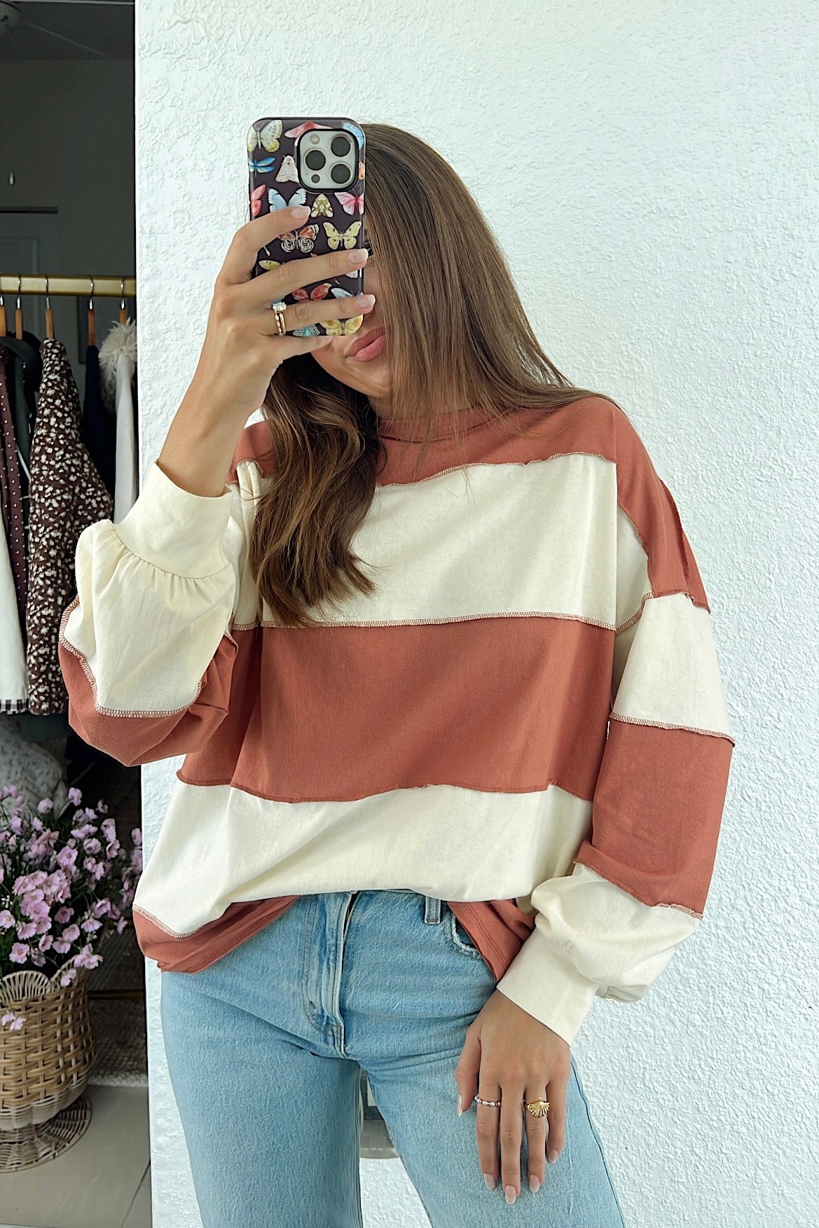 Millie Oversized Stripe Crew