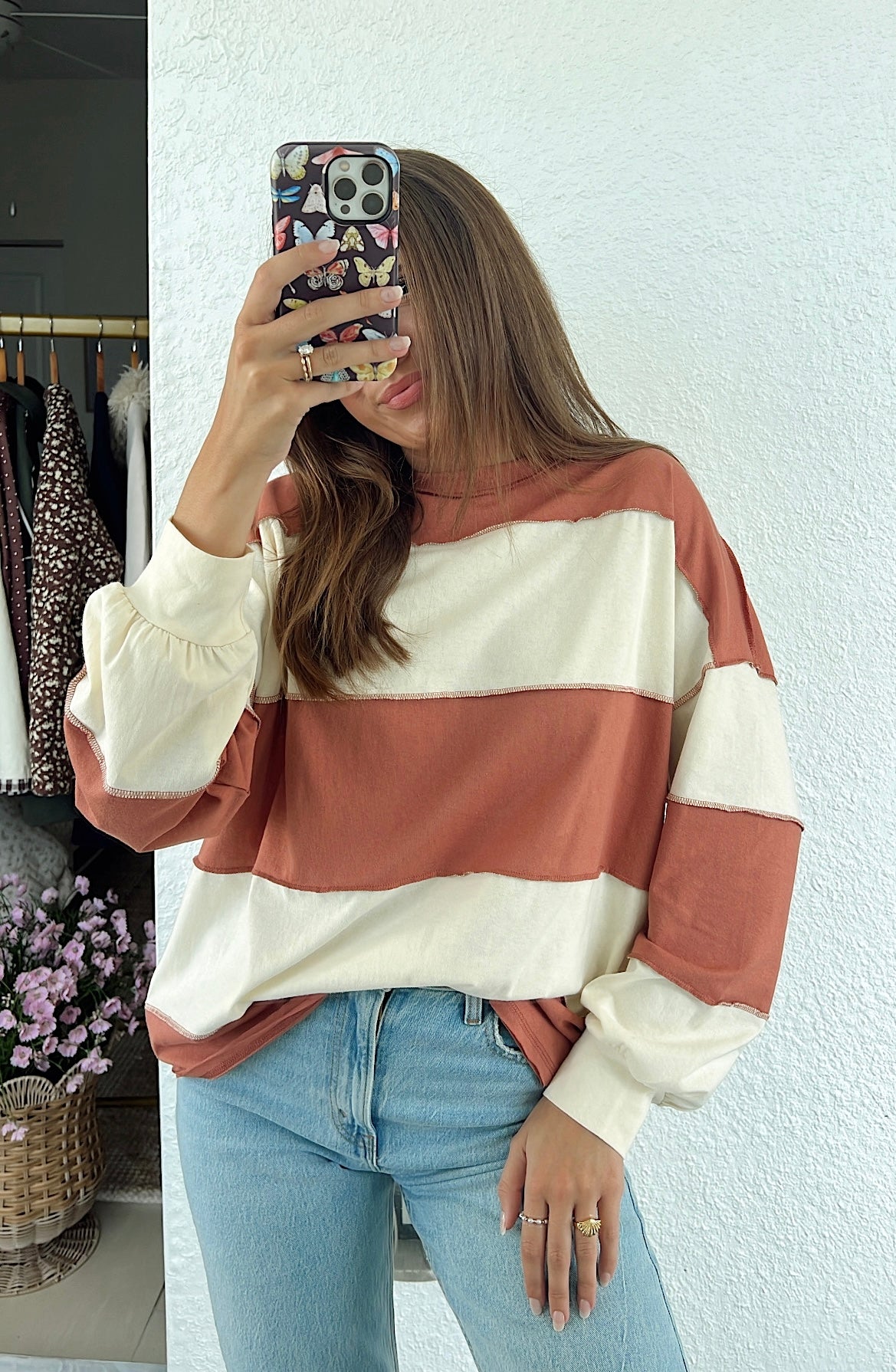 Millie Oversized Stripe Crew