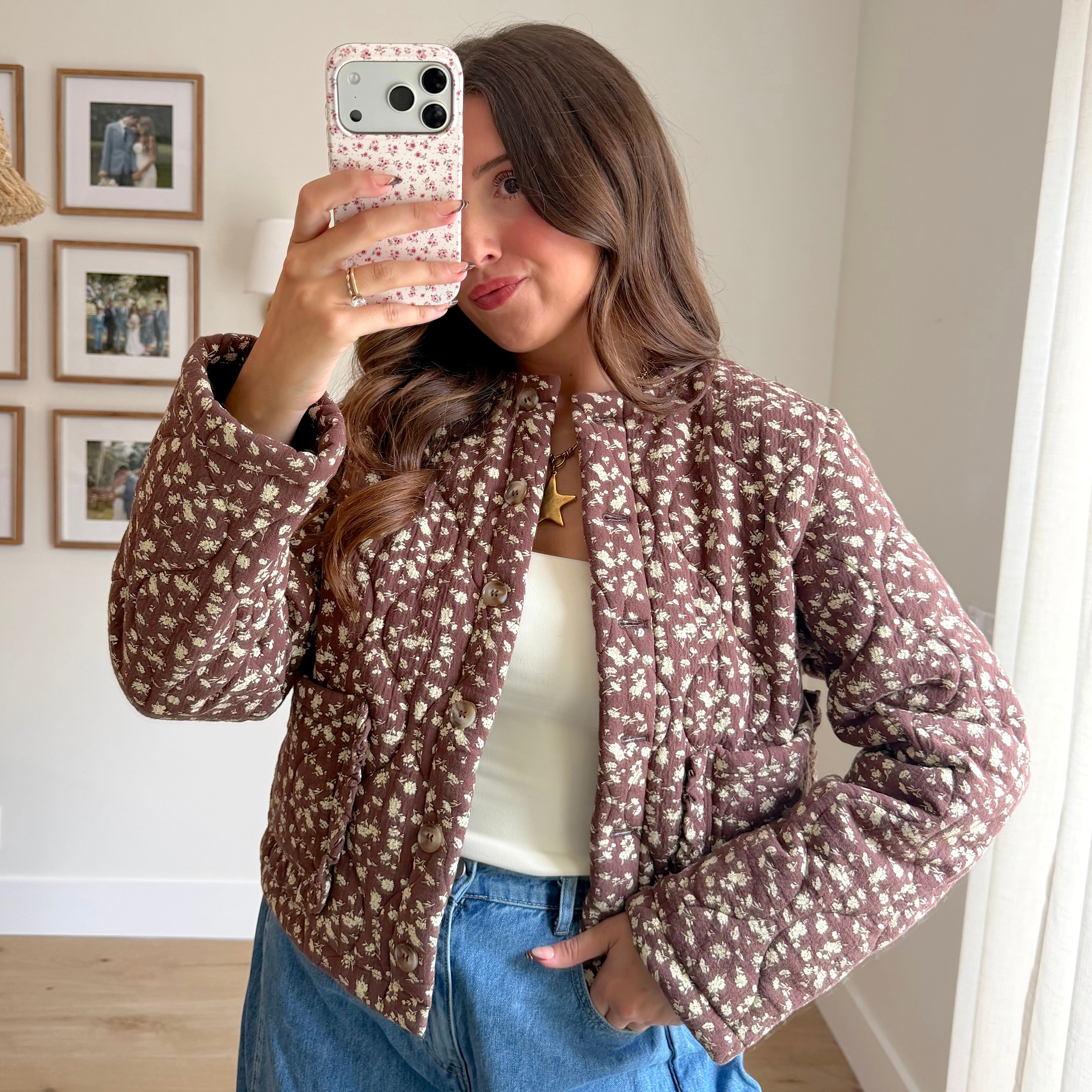 Ruth Floral Quilted Jacket