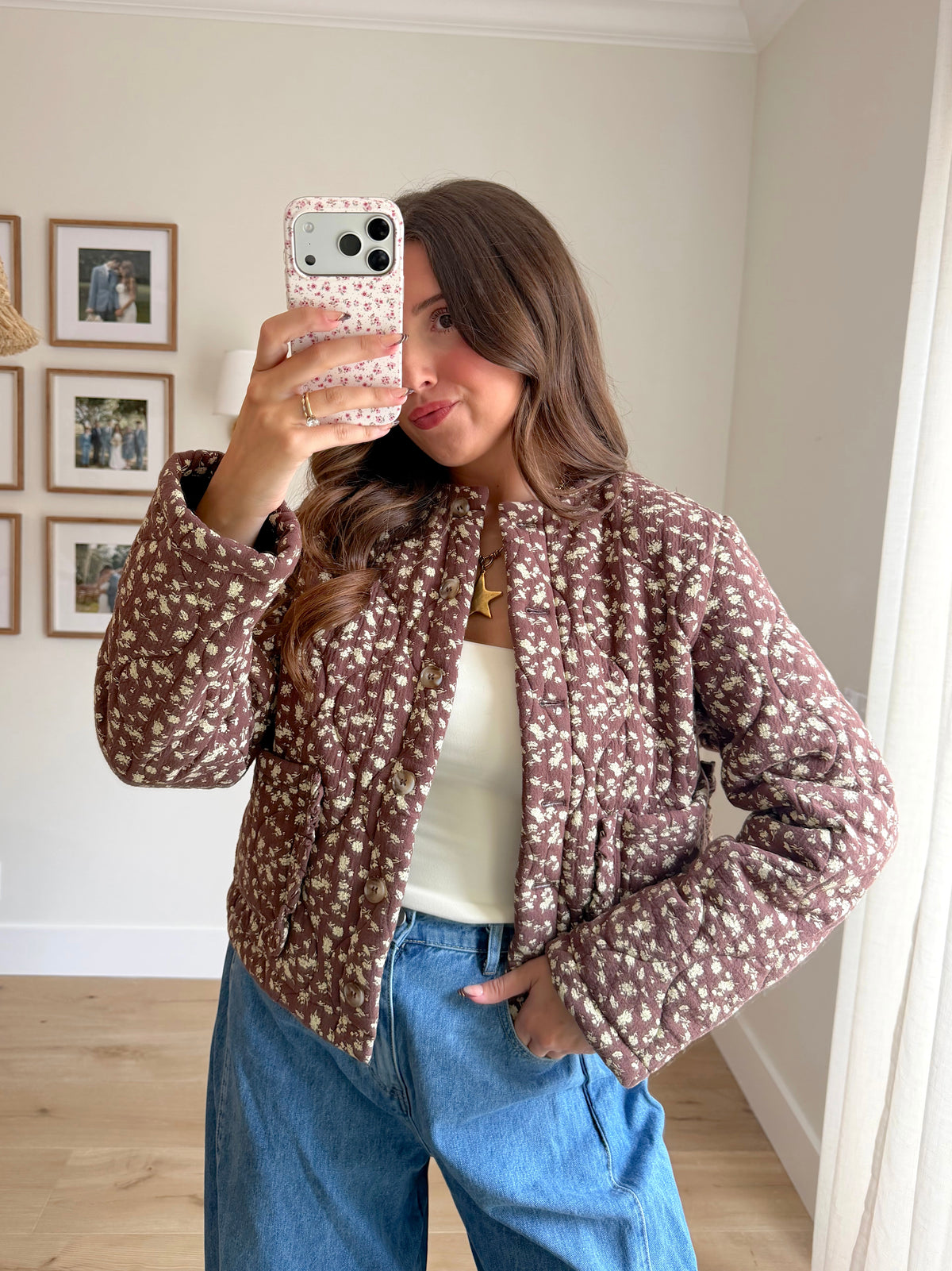 Ruth Floral Quilted Jacket