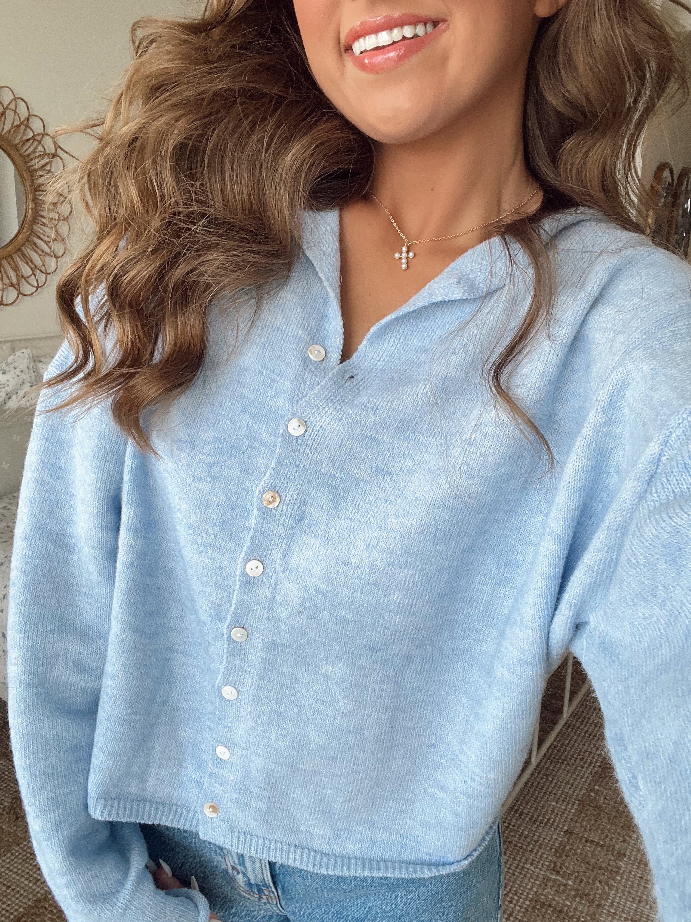 Church Girl Knit - Baby Blue