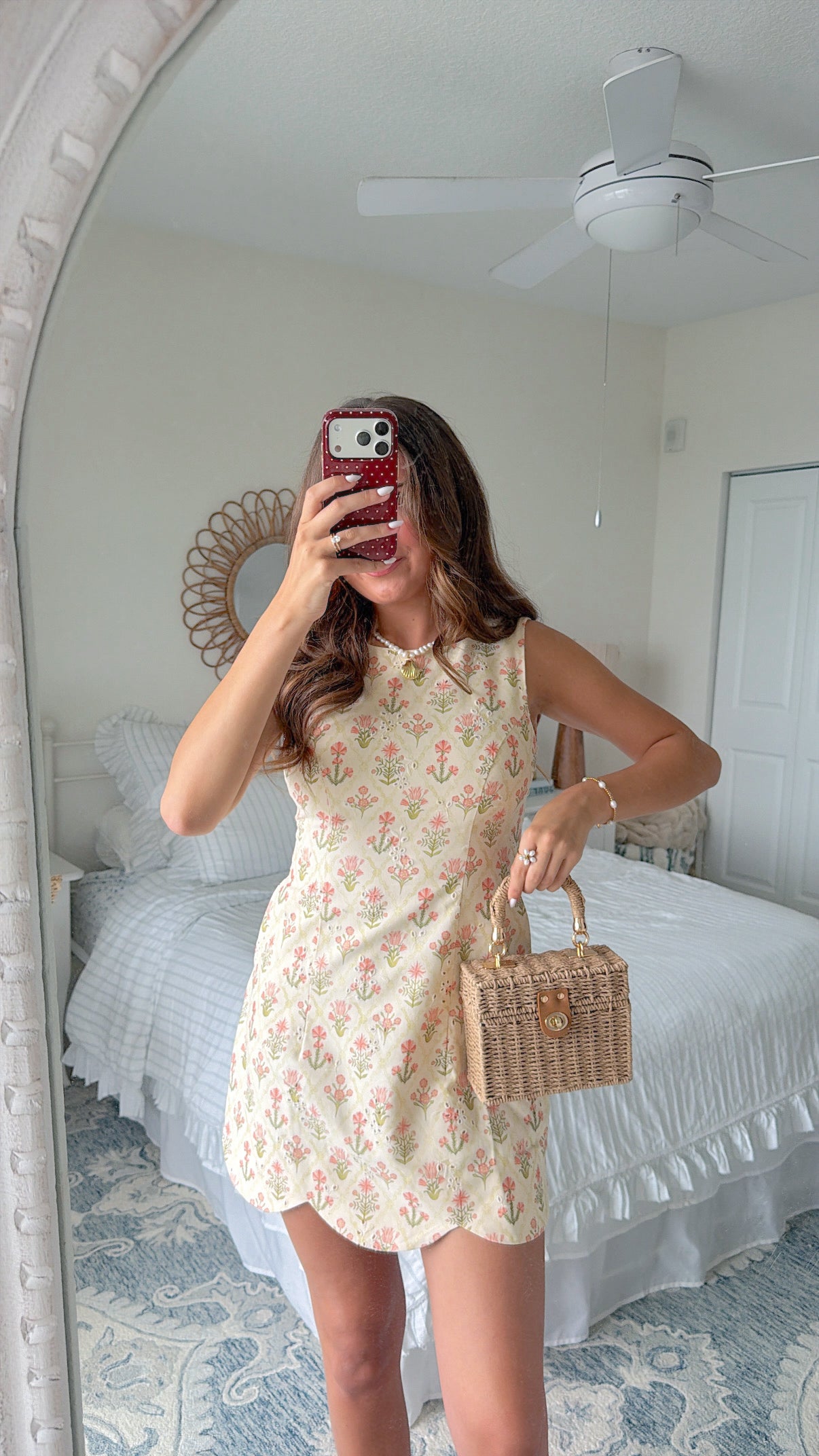 Selah Scalloped Mini Dress