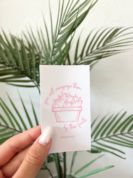 MATTHEW 7:16 STICKER