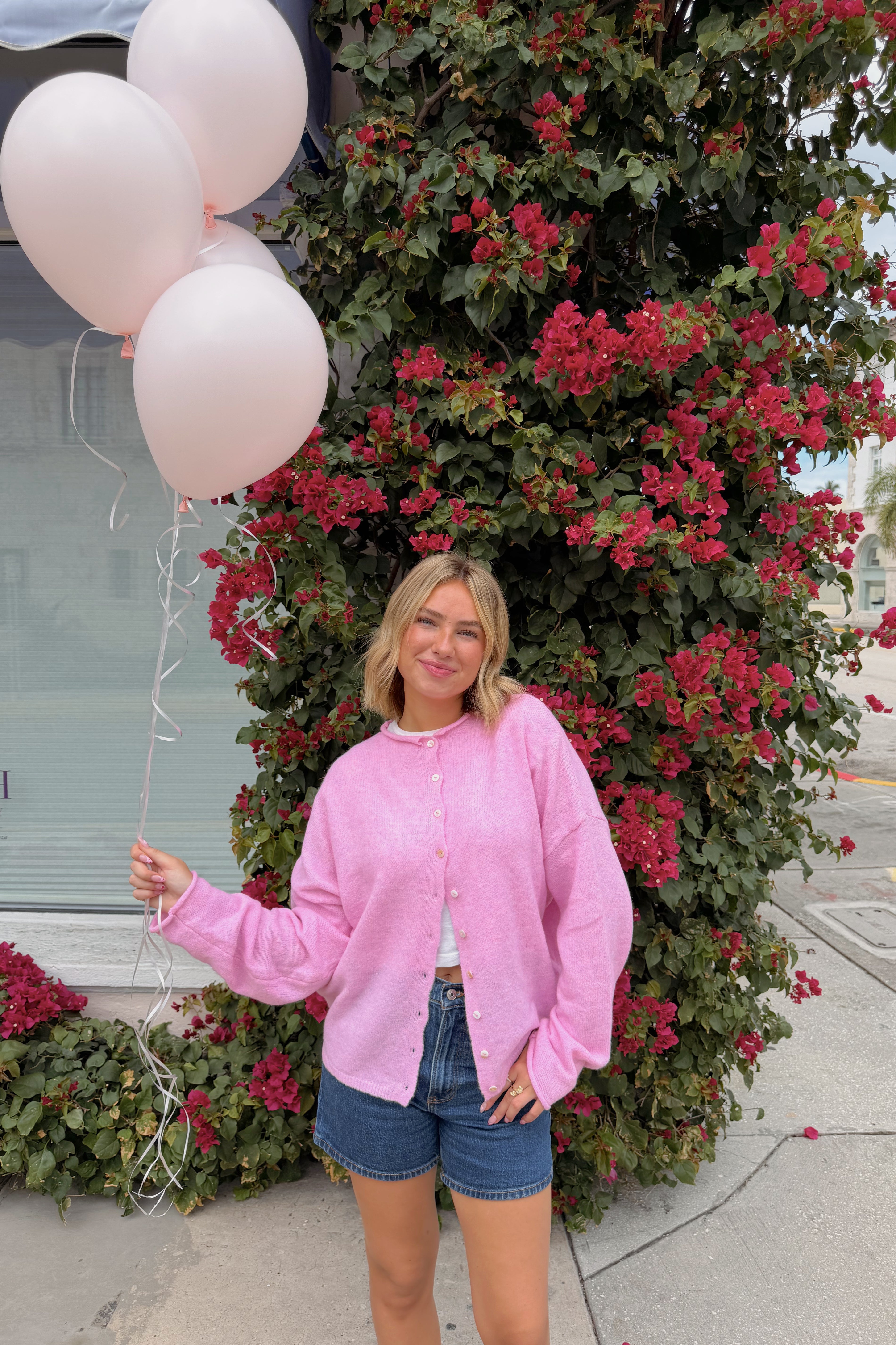 Church Girl Knit - Candy Pink