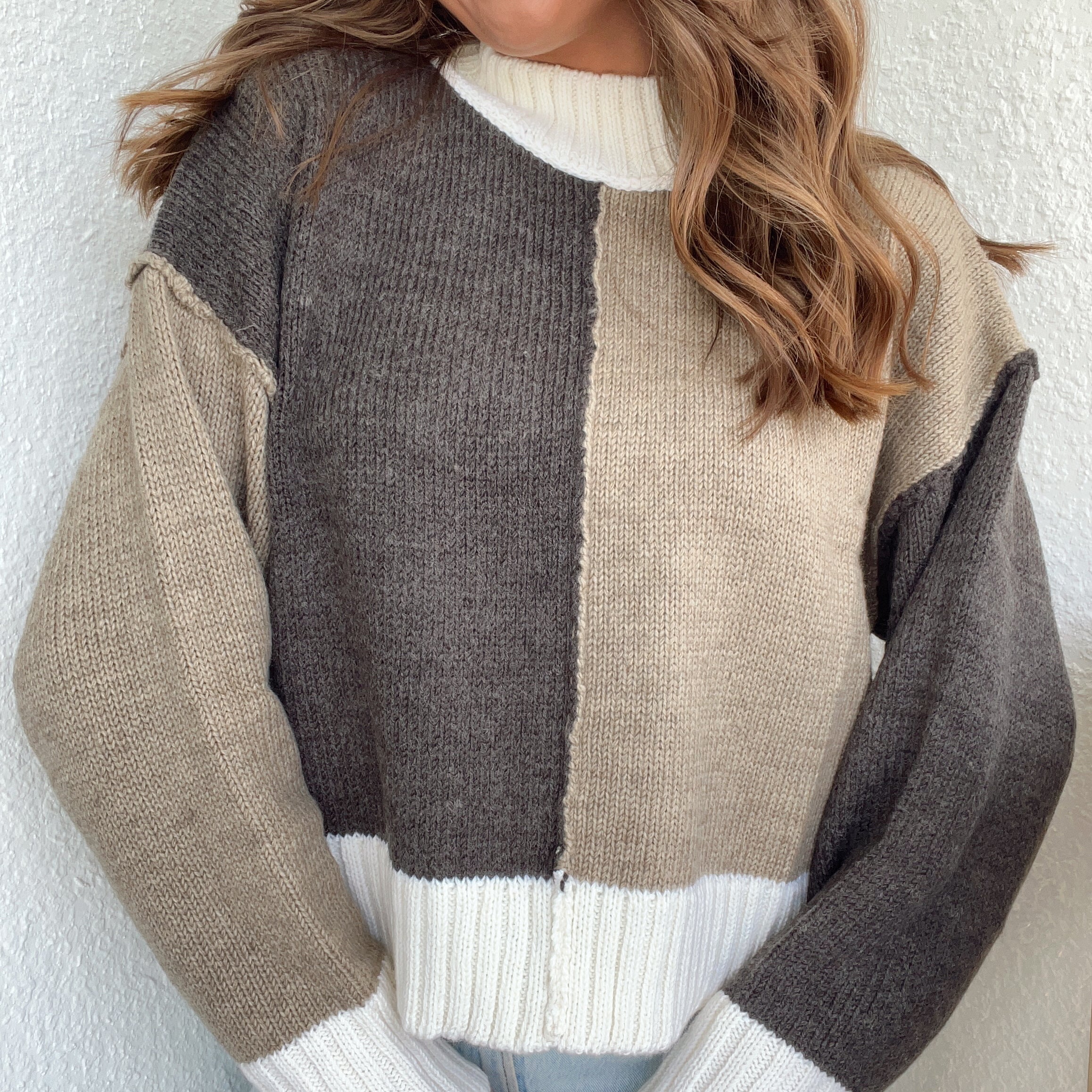 Matcha Colorblock Sweater