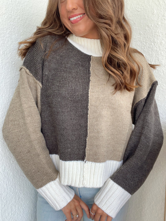 MATCHA COLORBLOCK SWEATER