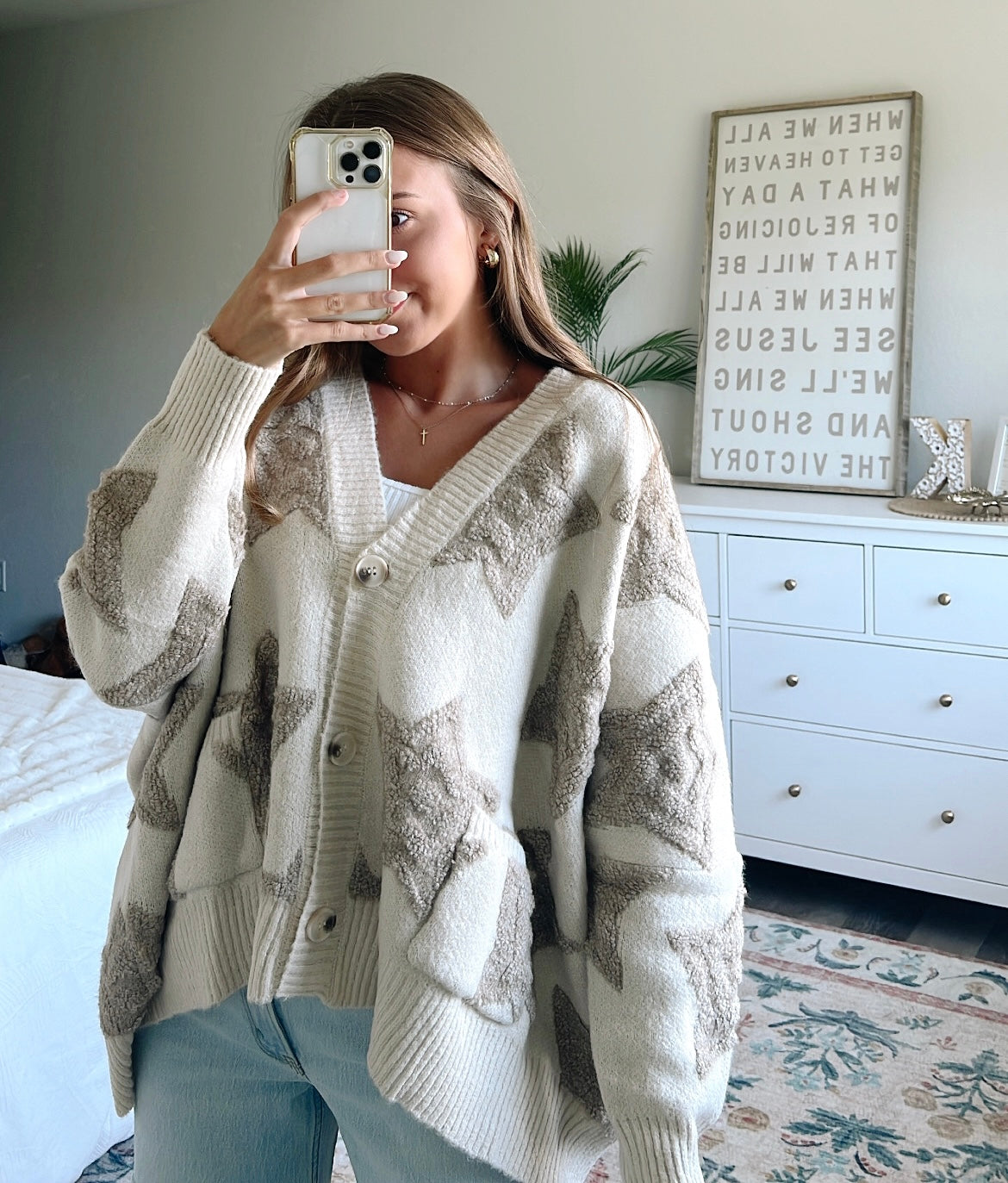 STARGAZE PULLOVER CARDI - IVORY