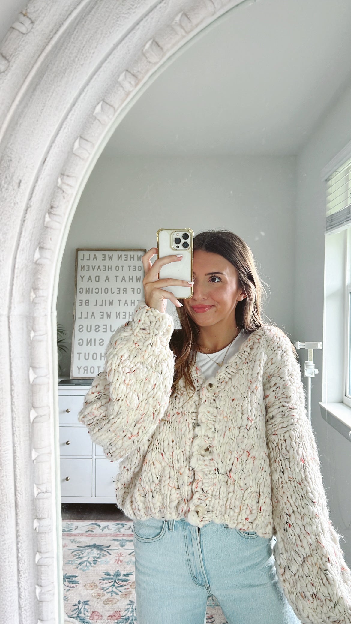 SNOW ON THE BEACH CARDI