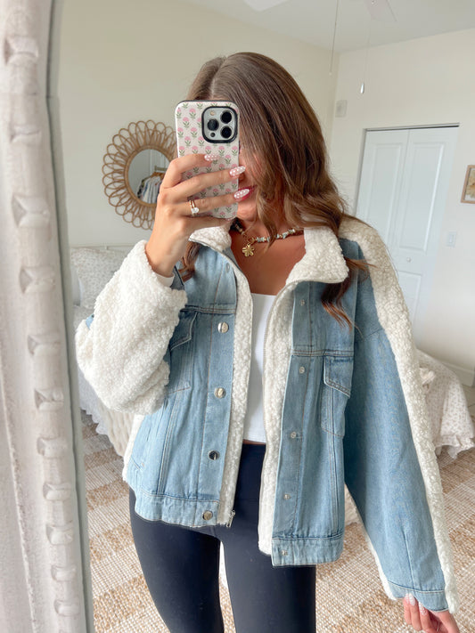 ASPEN SHERPA DENIM JACKET