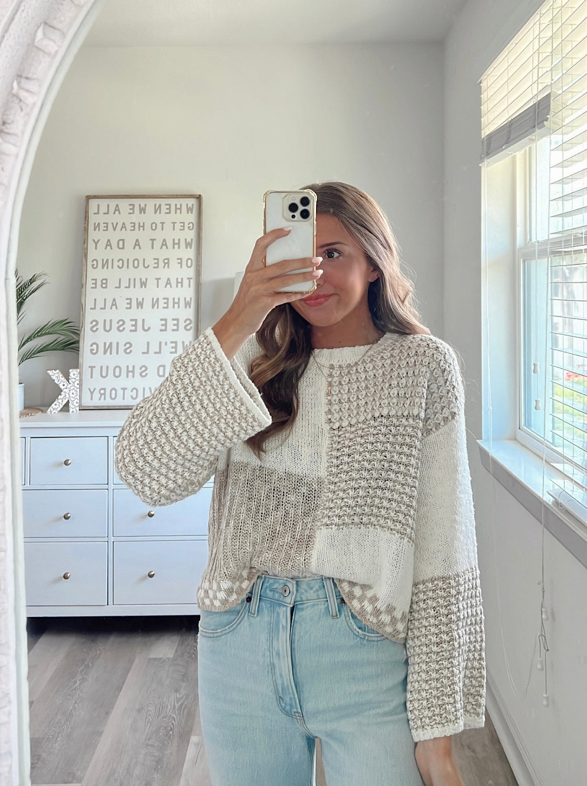CHECKED OUT KNIT