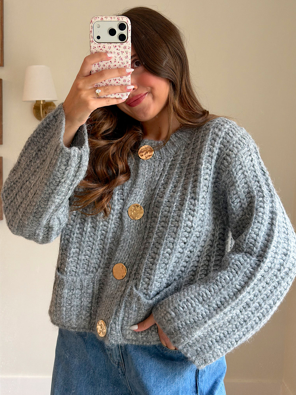 Amelia Cardigan - Charcoal