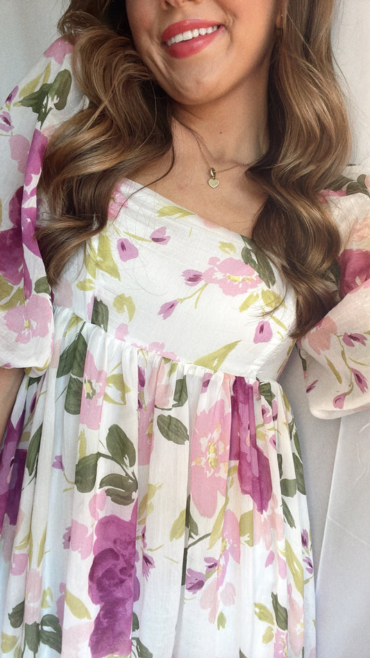 FRENCH LAVENDER MAXI DRESS