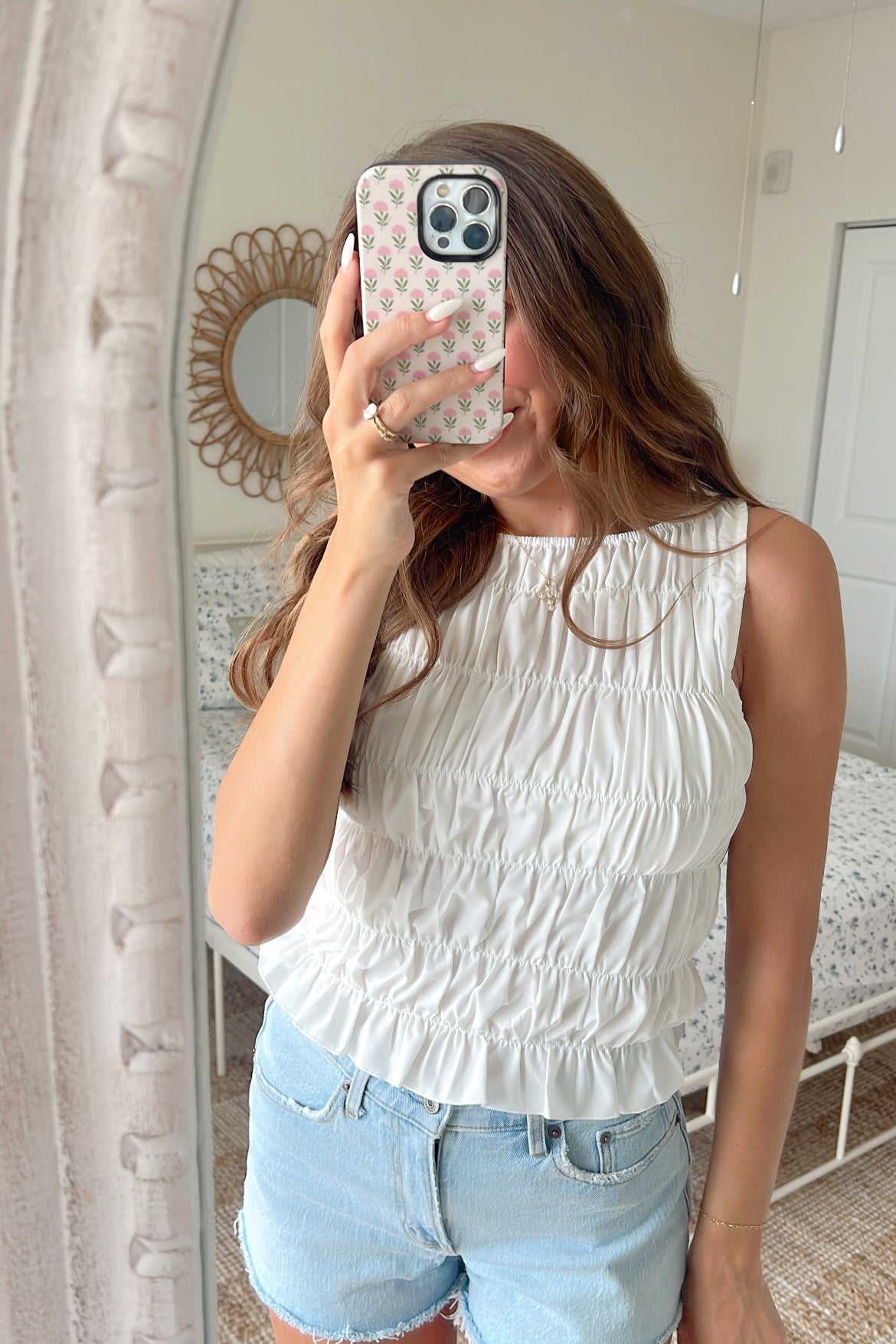 Strawberry Fields Tank - White