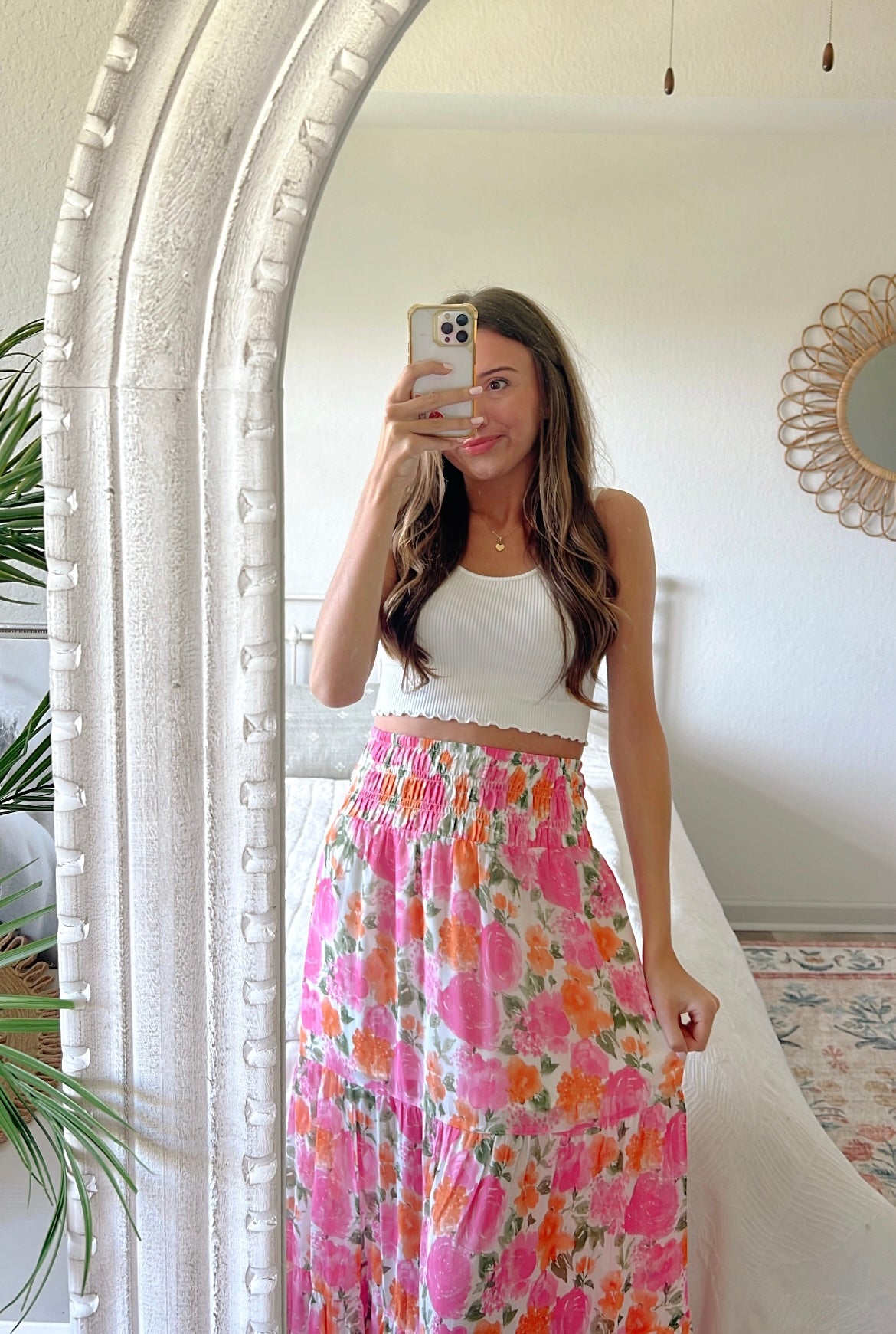 SUMMER PALMS MAXI SKIRT