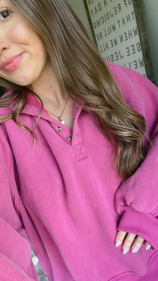 SUNDAY PULLOVER - FUCHSIA