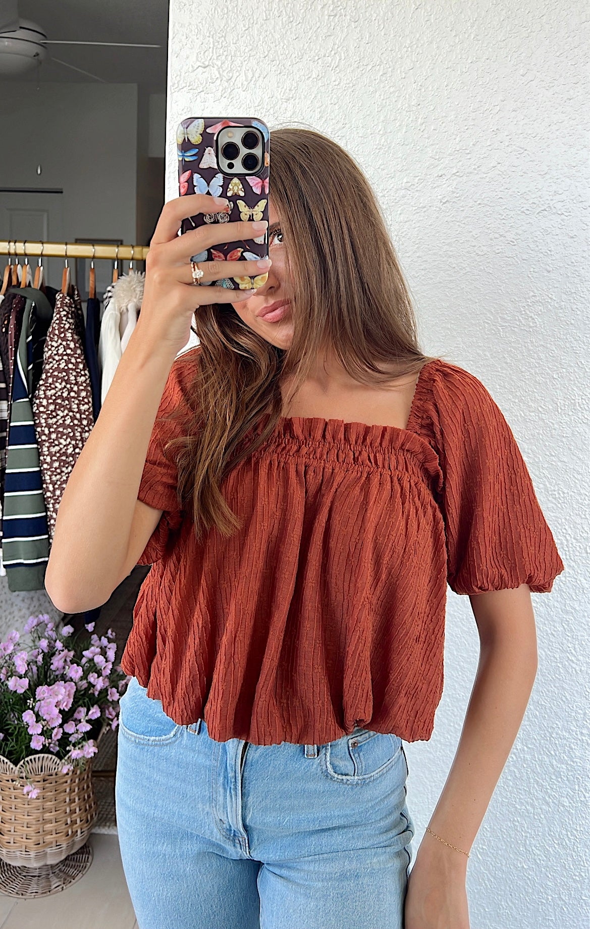 Gina Puff-Sleeve Blouse
