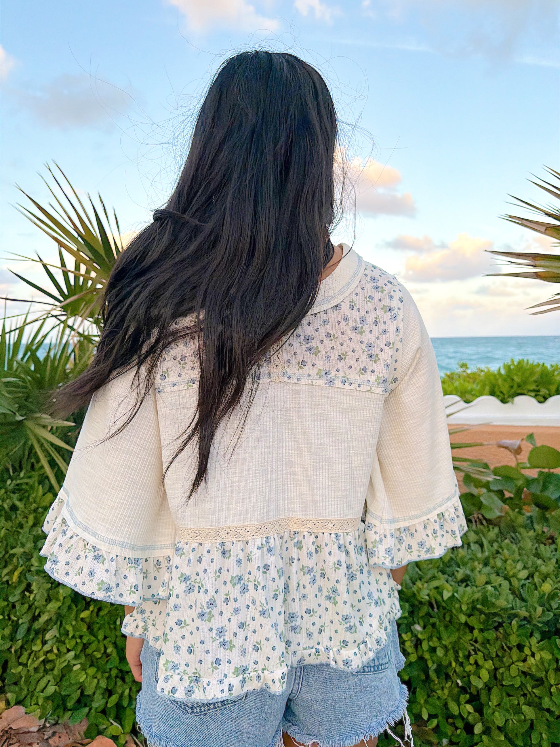 In Bloom Blouse - Blue