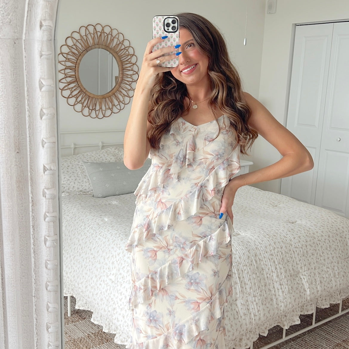 Kinsley Ruffle Maxi - Taupe