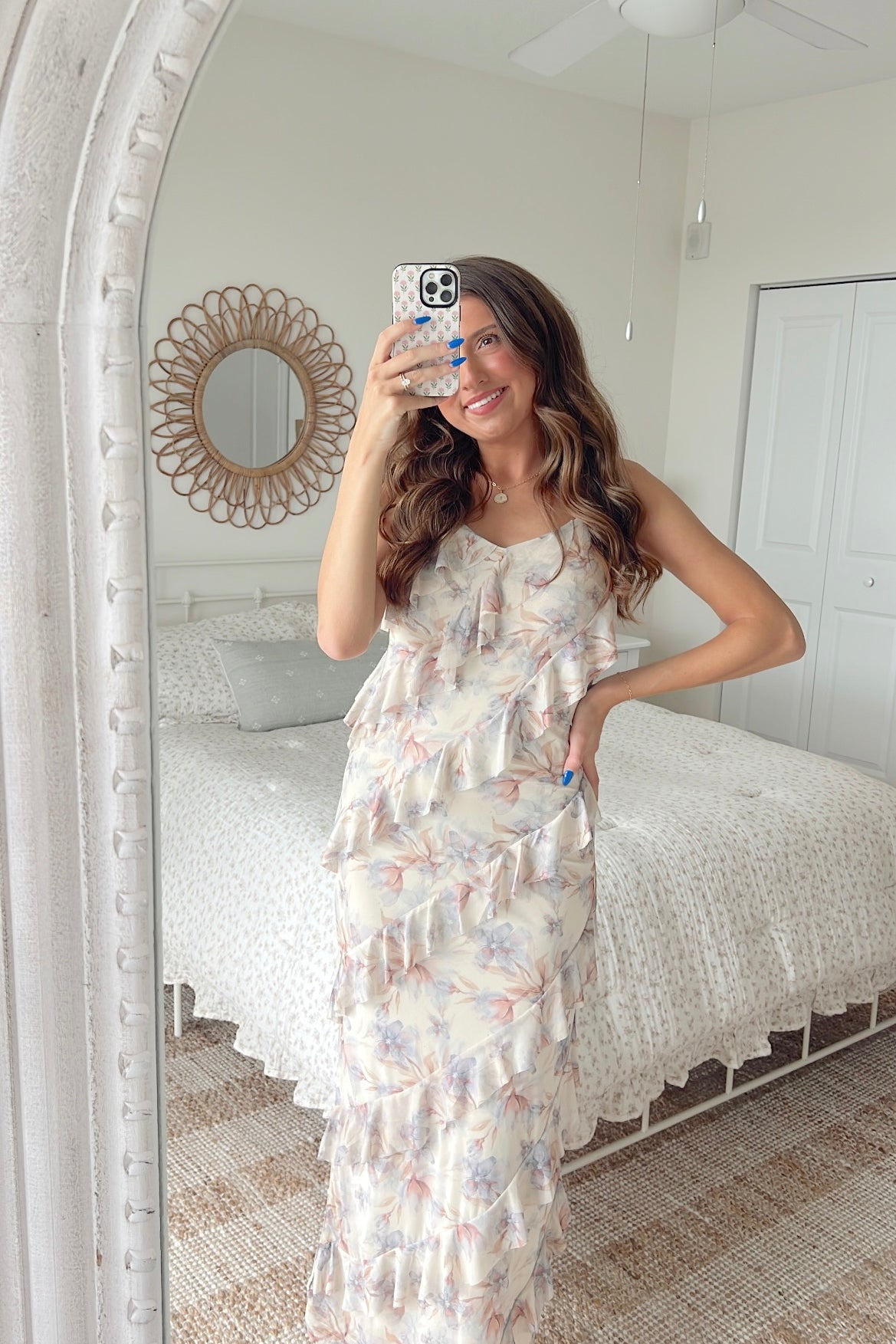 Kinsley Ruffle Maxi - Taupe