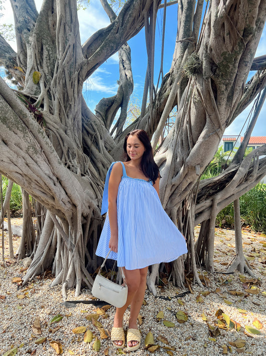 PIN STRIPE MINI DRESS