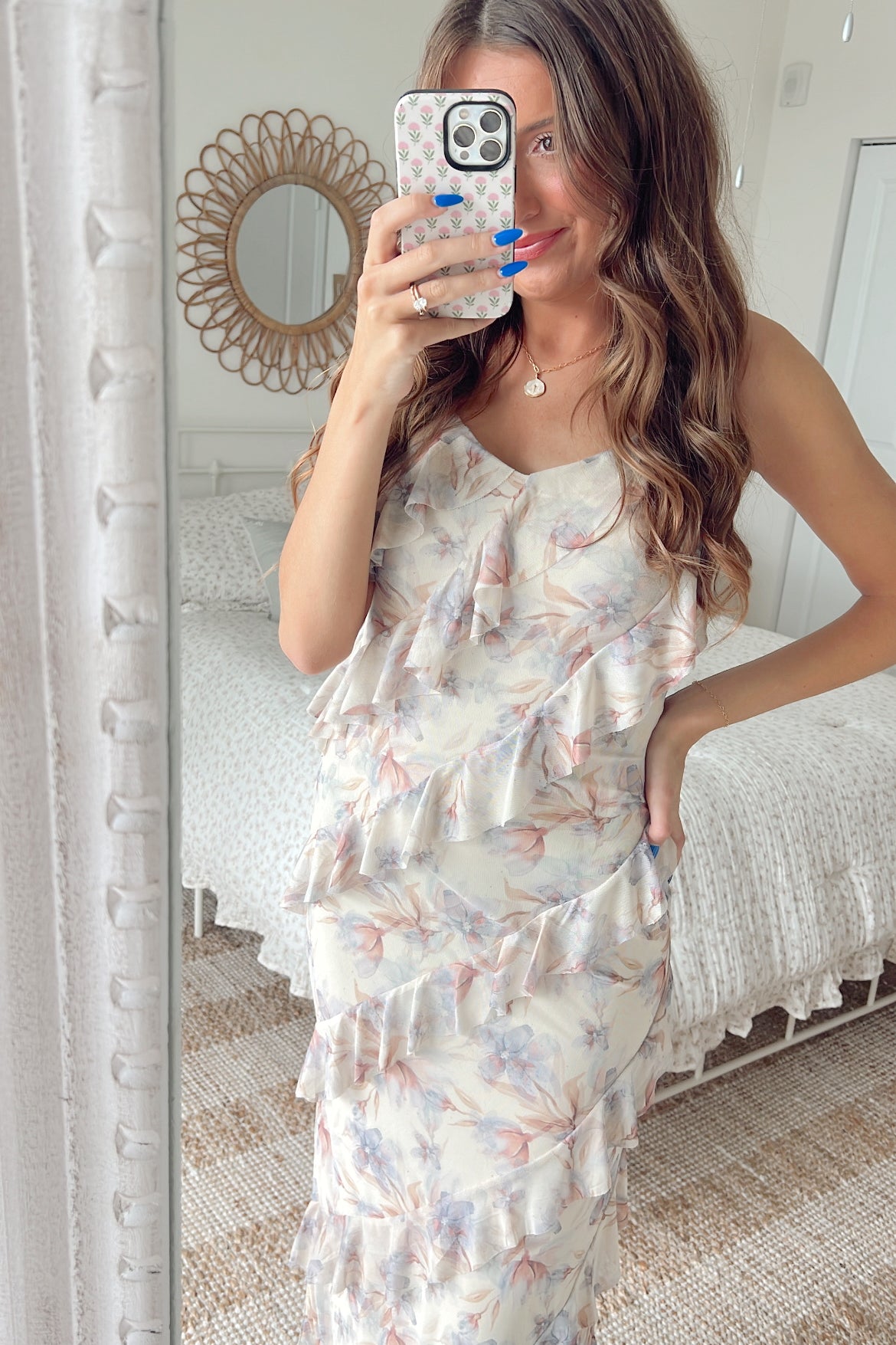 Kinsley Ruffle Maxi - Taupe