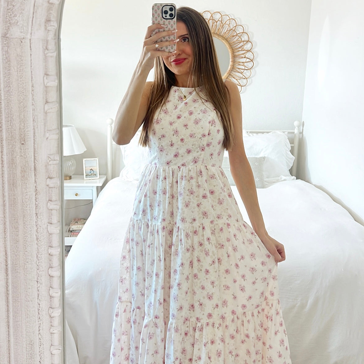 Italian Flower Maxi Dress