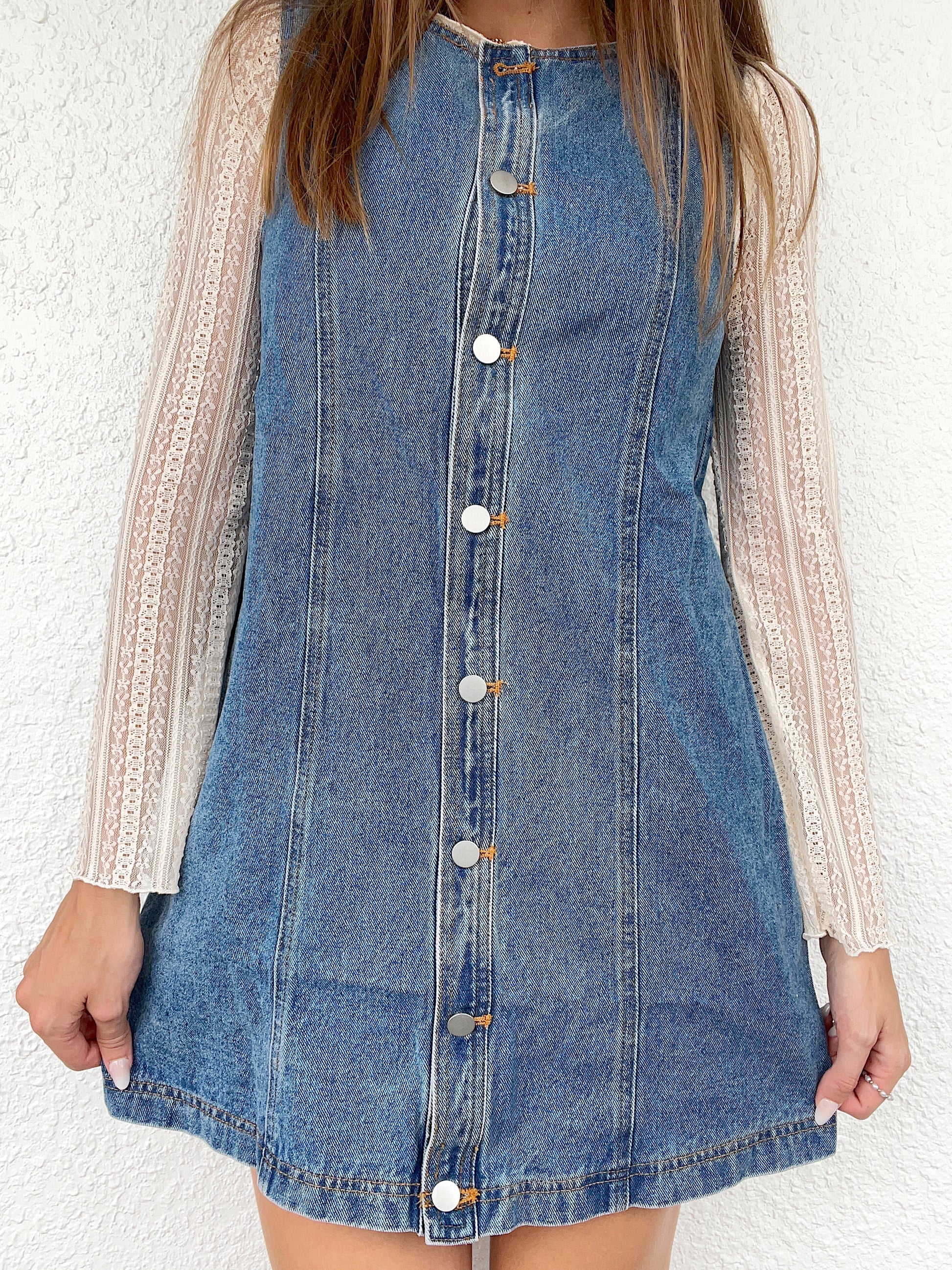 Autumn Denim Mini Dress