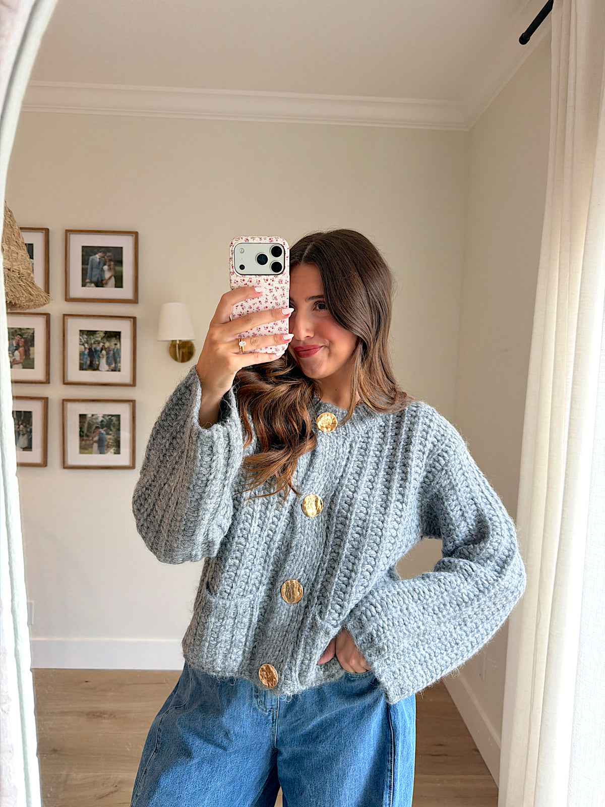 Amelia Cardigan - Charcoal