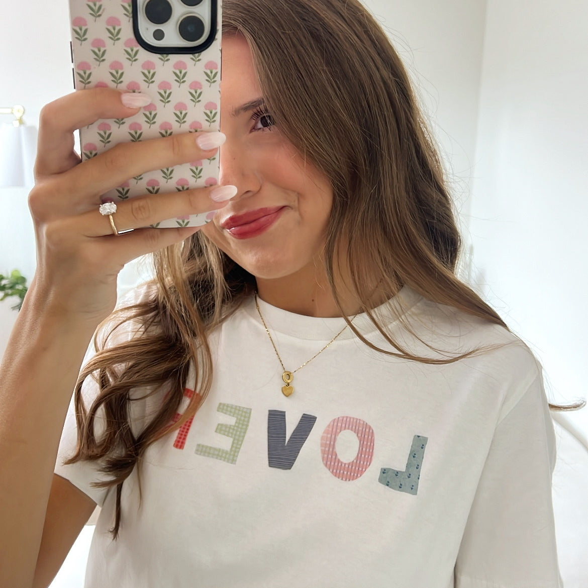 'Lover' Patchwork Tee