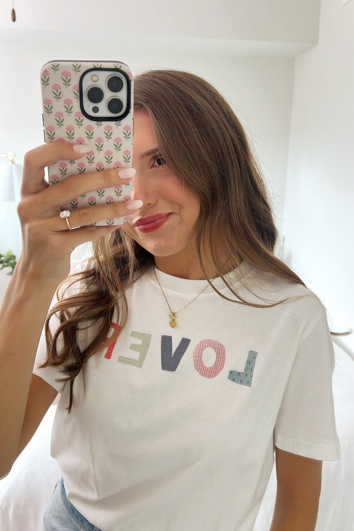 'Lover' Patchwork Tee