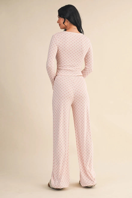 Sunday Kinda Love Lounge Set - Pink