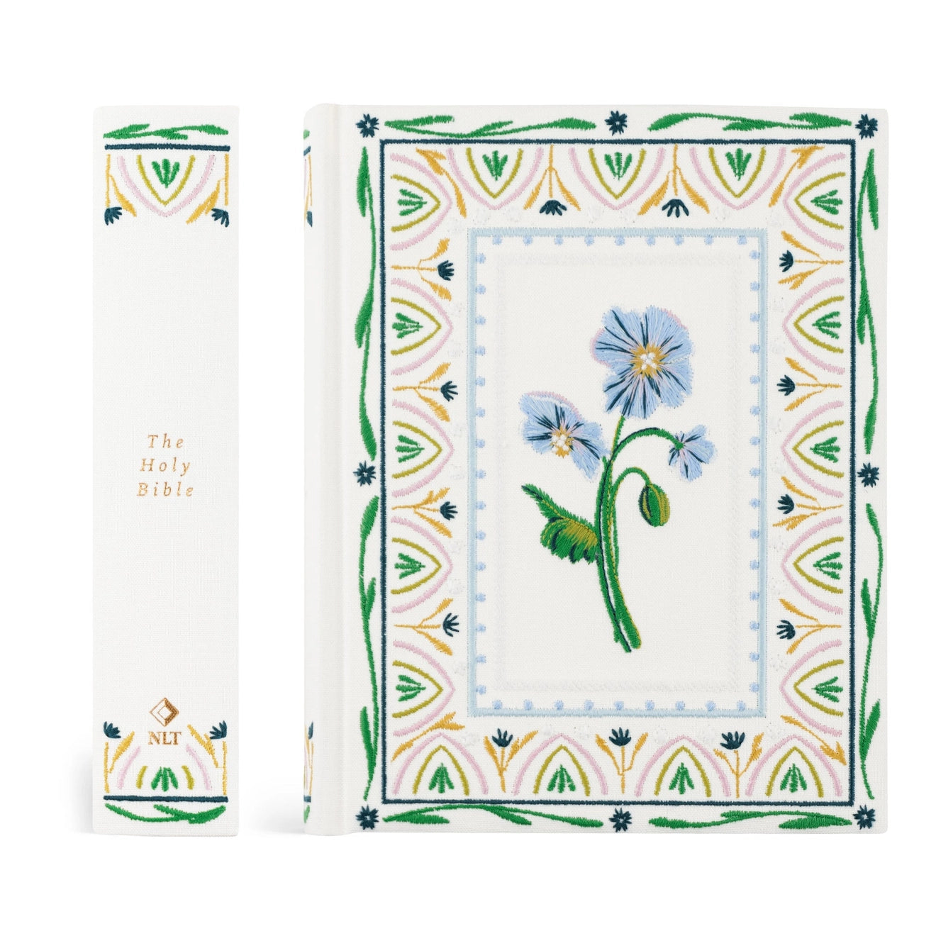 NLT Notetaking Bible - Wildflower Embroidered