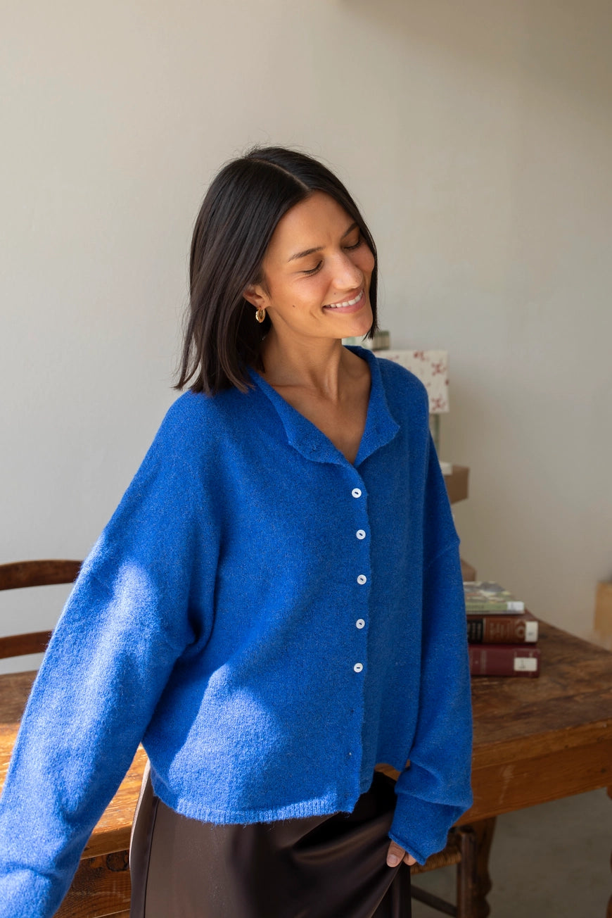 Church Girl Knit - Royal Blue