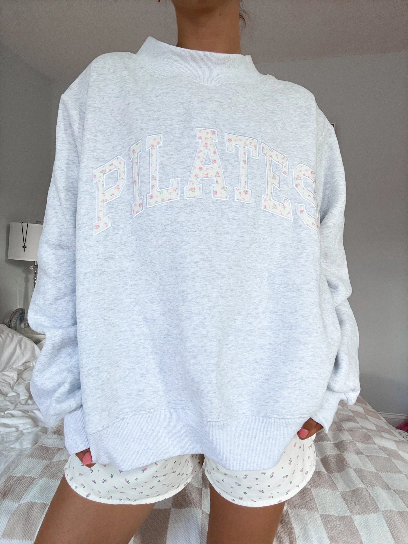 Floral Pilates Mockneck