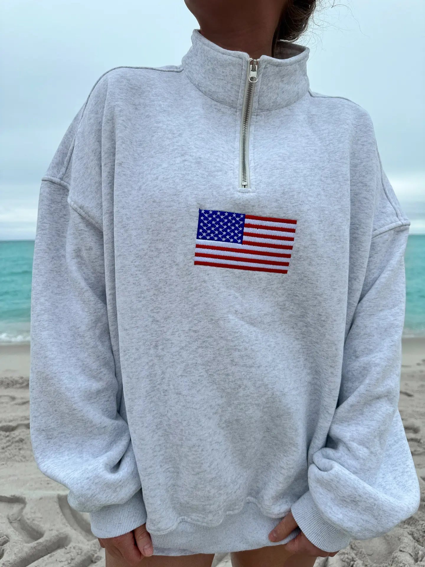 USA Patch Quarterzip