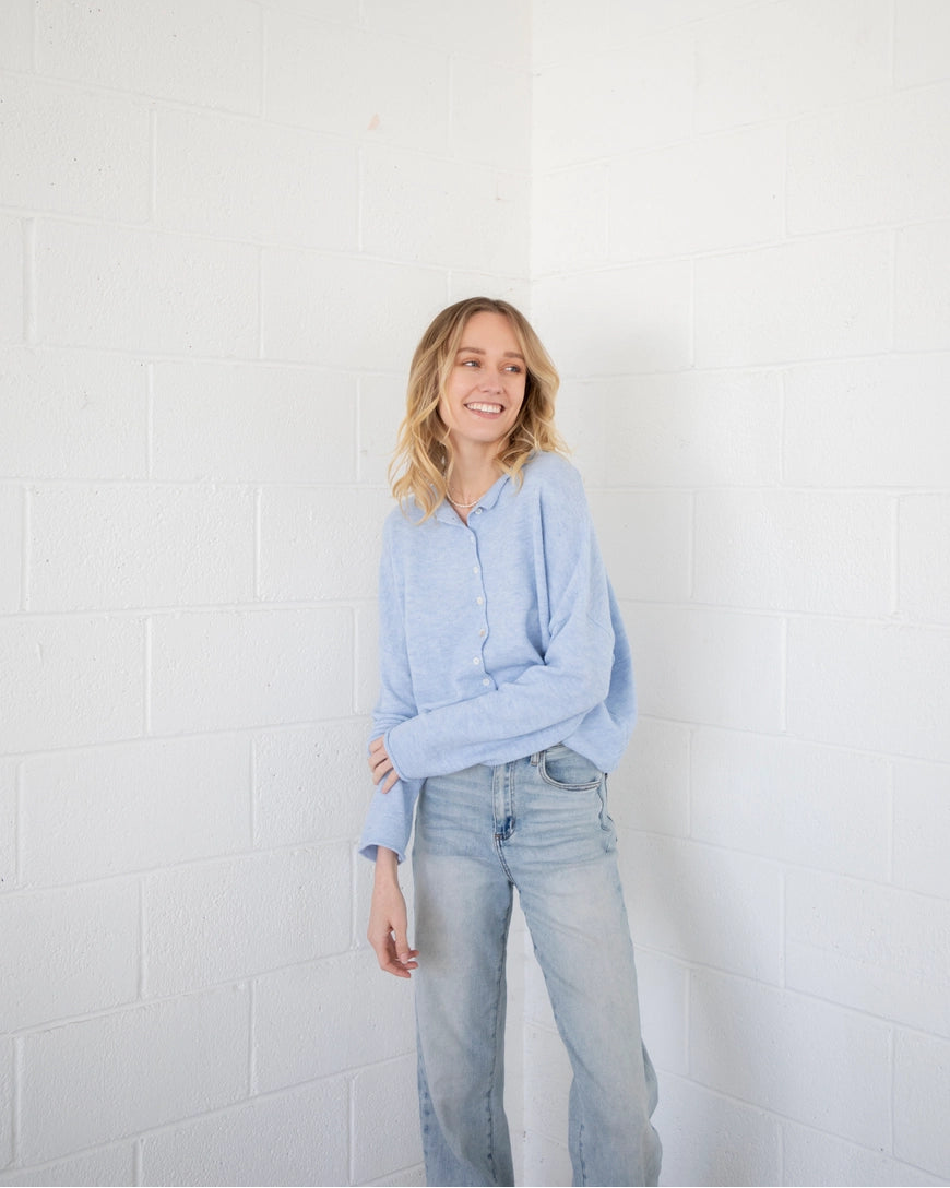 Church Girl Knit - Baby Blue