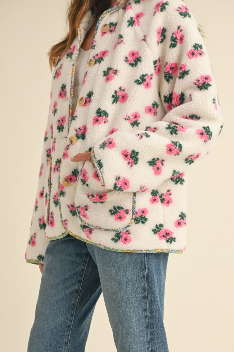BENNY SHERPA JACKET - IVORY