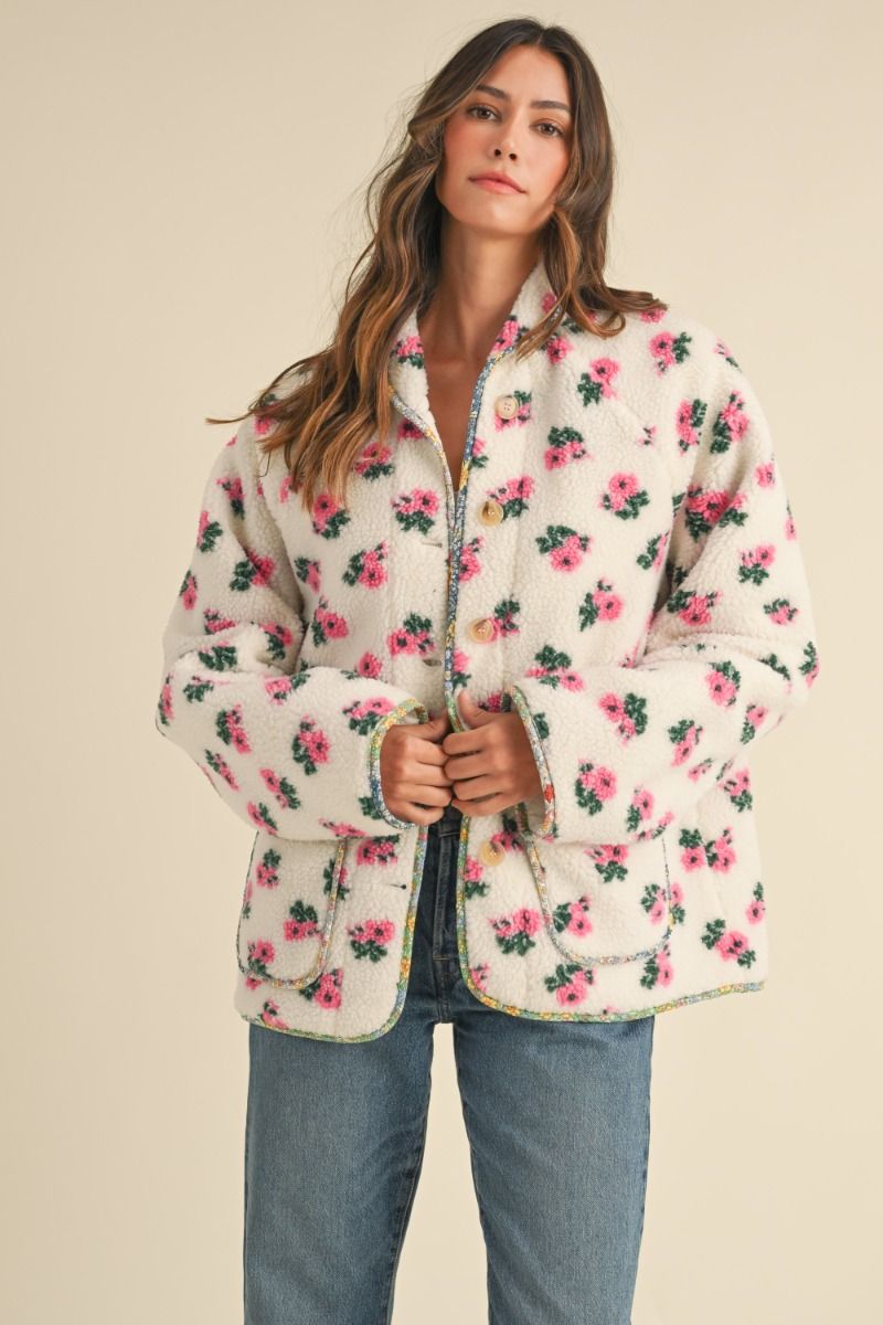 BENNY SHERPA JACKET - IVORY