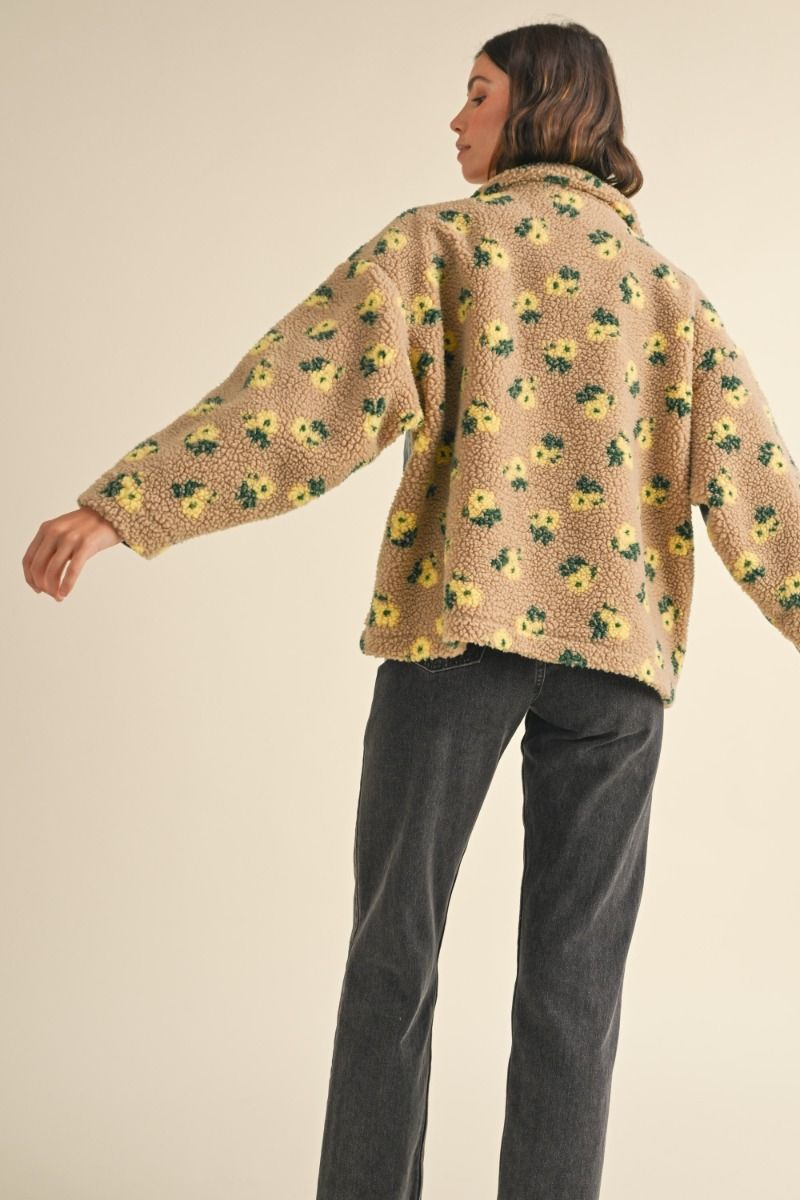 BENNY SHERPA JACKET - HONEY