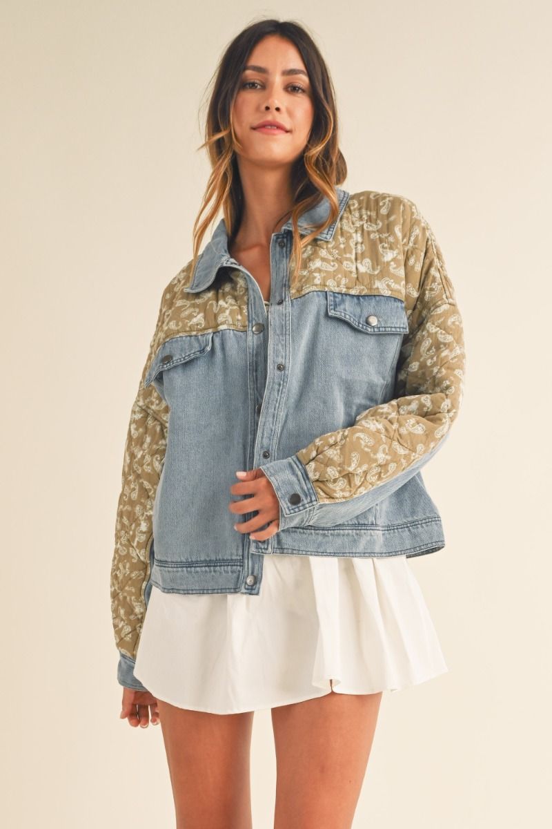 PAISLEY DENIM JACKET