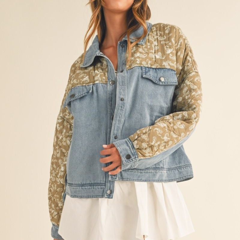 PAISLEY DENIM JACKET
