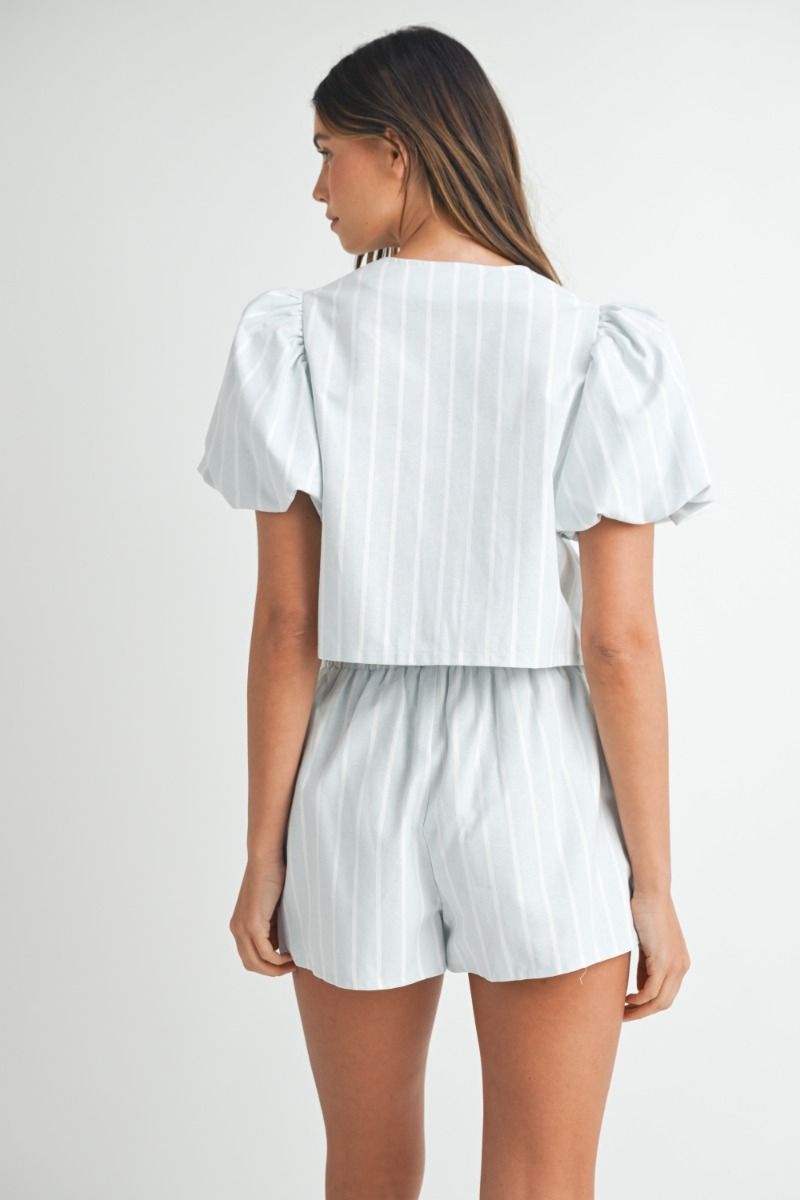 Blue Stripe Summer Set