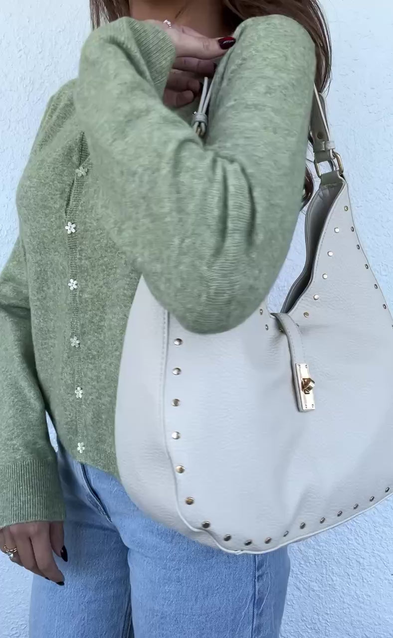Rodeo Hobo Bag - Cream