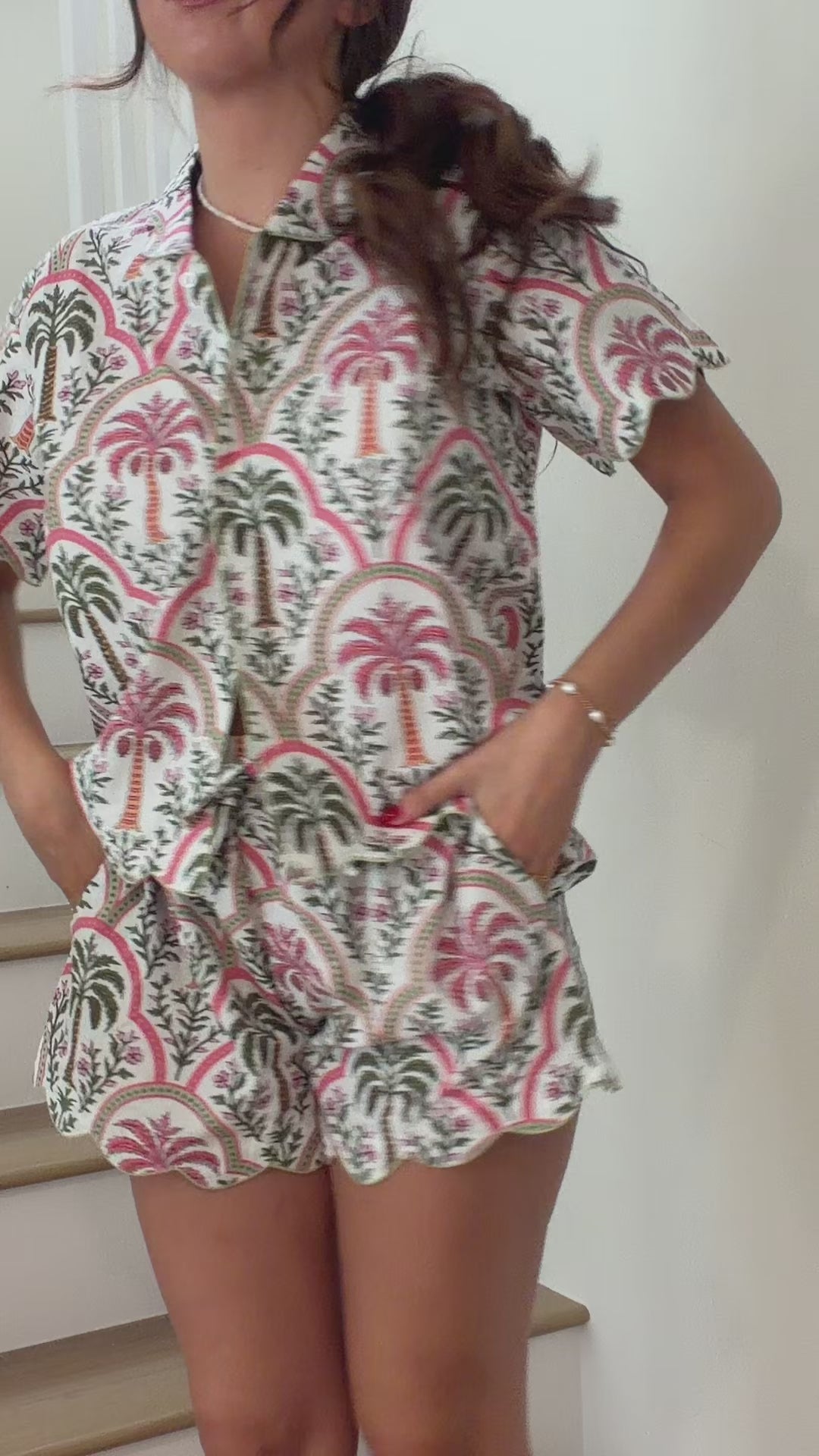 Summer Palms Pajama Set