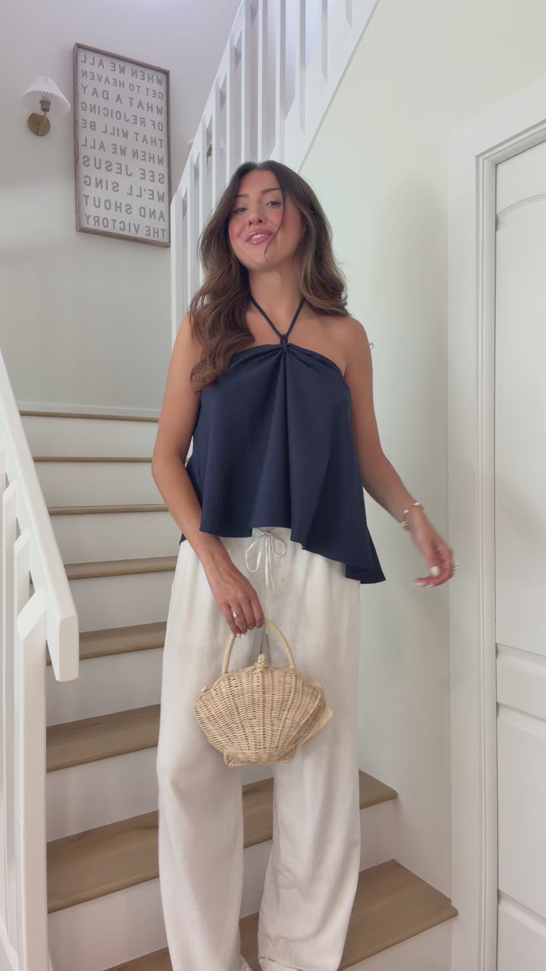 Sandestin Halter Tank - Navy